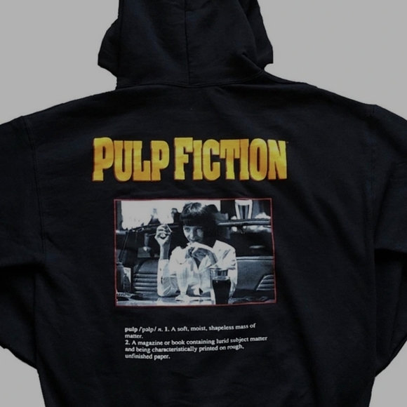 Pulp Fiction Black  Hoodie Sz Small Last One! - Picture 4 of 5